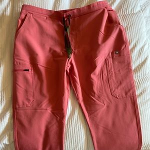 Figs scrub pants. Yolanda style. Like new. Large petite coral color.